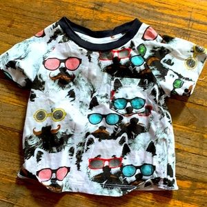 Organic hipster tee for the dog lover